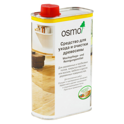 Эмульсия для ухода и очистки древесины OSMO Wachspflege- und Reinigungsmittel (3087 Белое, 1.0 л)